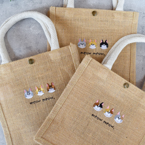 ねこ刺繍バッグ」｜レガートラルゴ