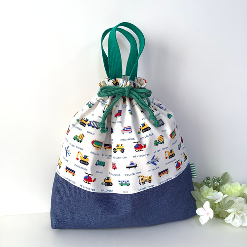 ♬54moon&sun様ハンドメイドオーダー専用　ピクセルドットはたらく車スカイ ハンドメイド☆オーダー専用 ピクセルドットはたらく車