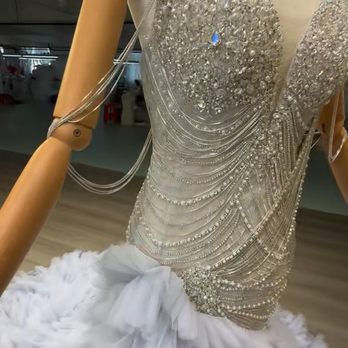 豪華ドレス！お買い得！マーメイドドレス チューブトップ 贅沢な