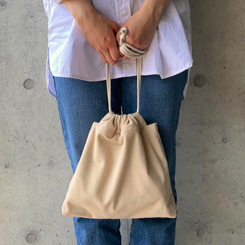 良品✨ エンダースキーマ スエード 巾着 バッグ ブラウン ポーチ