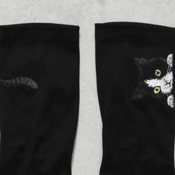 [貓臂套]黑白/長/防紫外線/100%棉 贈送Mytaine 第3張的照片