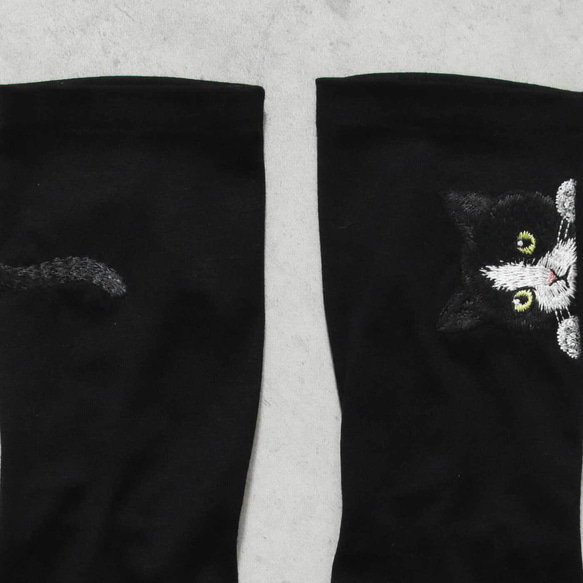 [貓臂套]黑白/長/防紫外線/100%棉 贈送Mytaine 第3張的照片