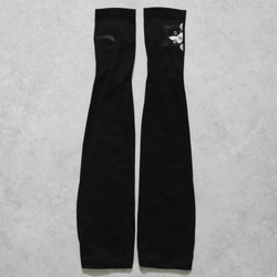 [貓臂套]黑白/長/防紫外線/100%棉 贈送Mytaine 第2張的照片