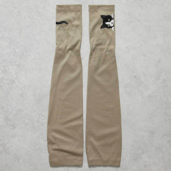 [貓臂套]黑白/長/防紫外線/100%棉 贈送Mytaine 第5張的照片