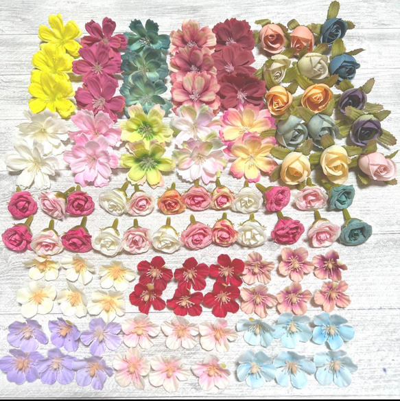 ☆0711-01 ②造花 花材 花パーツ アーティフィシャルフラワー 小花 