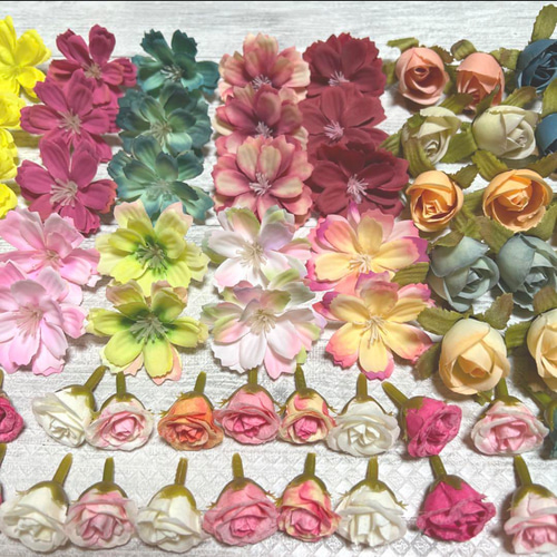 造花☆小葉☆芽☆アートフラワー☆リーフ☆葉っぱ☆ハンドメイド☆材料 