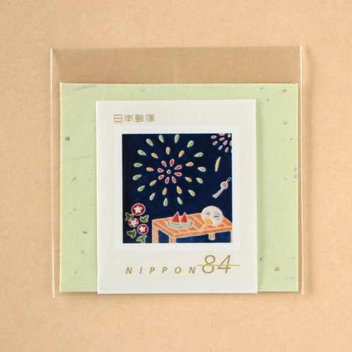 日本の夏（花火） 84円 (旧額面) 切手1枚 レターセット y-mirasol 通販