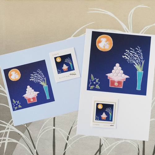 お月見」 ポストカード1枚 ポストカード y-mirasol 通販 17984551