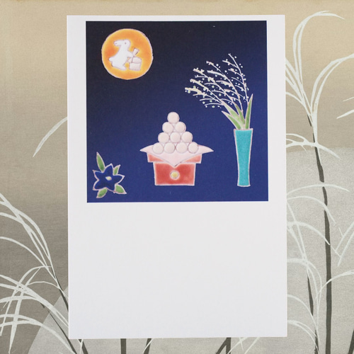 夜パフェ『きみの色』 ポストカード お月見」 ポストカード1枚 ポストカード y-mirasol 通販 17984551