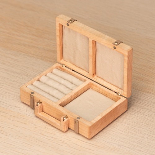 木製のアクセサリーケース 旅行 携帯用 トランクケース その他ケース