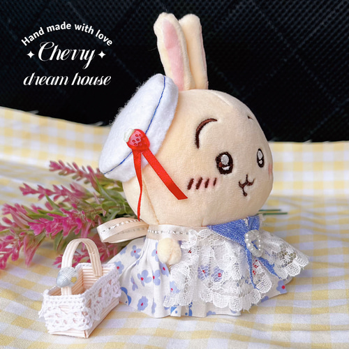 数量限定⭐ぬい服 10cm ちいかわ 着せ替え ロリータ ワンピース
