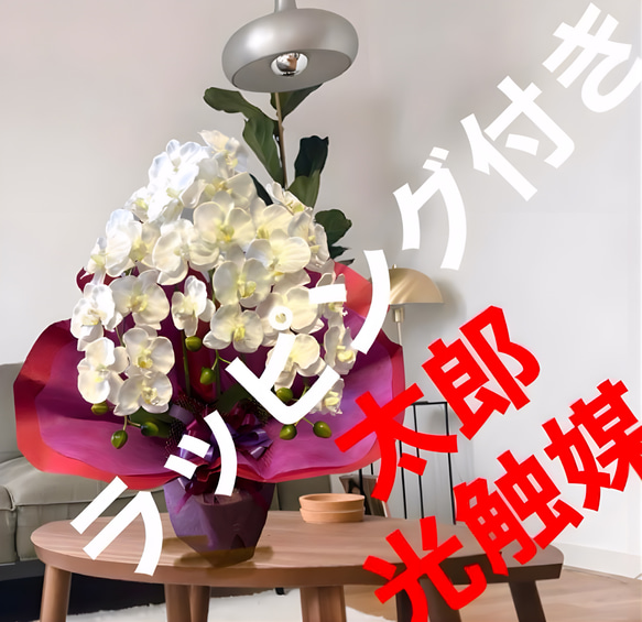 光触媒　人工観葉植物　ウォールグリーン　フェイクグリーン　胡蝶蘭7640r 光触媒 人工観葉植物 ウォールグリーン フェイクグリーン 胡蝶蘭7640