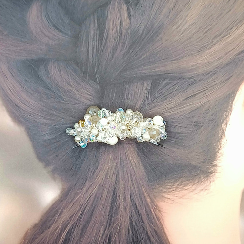 じゃらじゃらビーズヘアゴム(ｸﾘｱﾎﾜｲﾄｸﾐｯｸｽ) ヘアゴム たけのこ