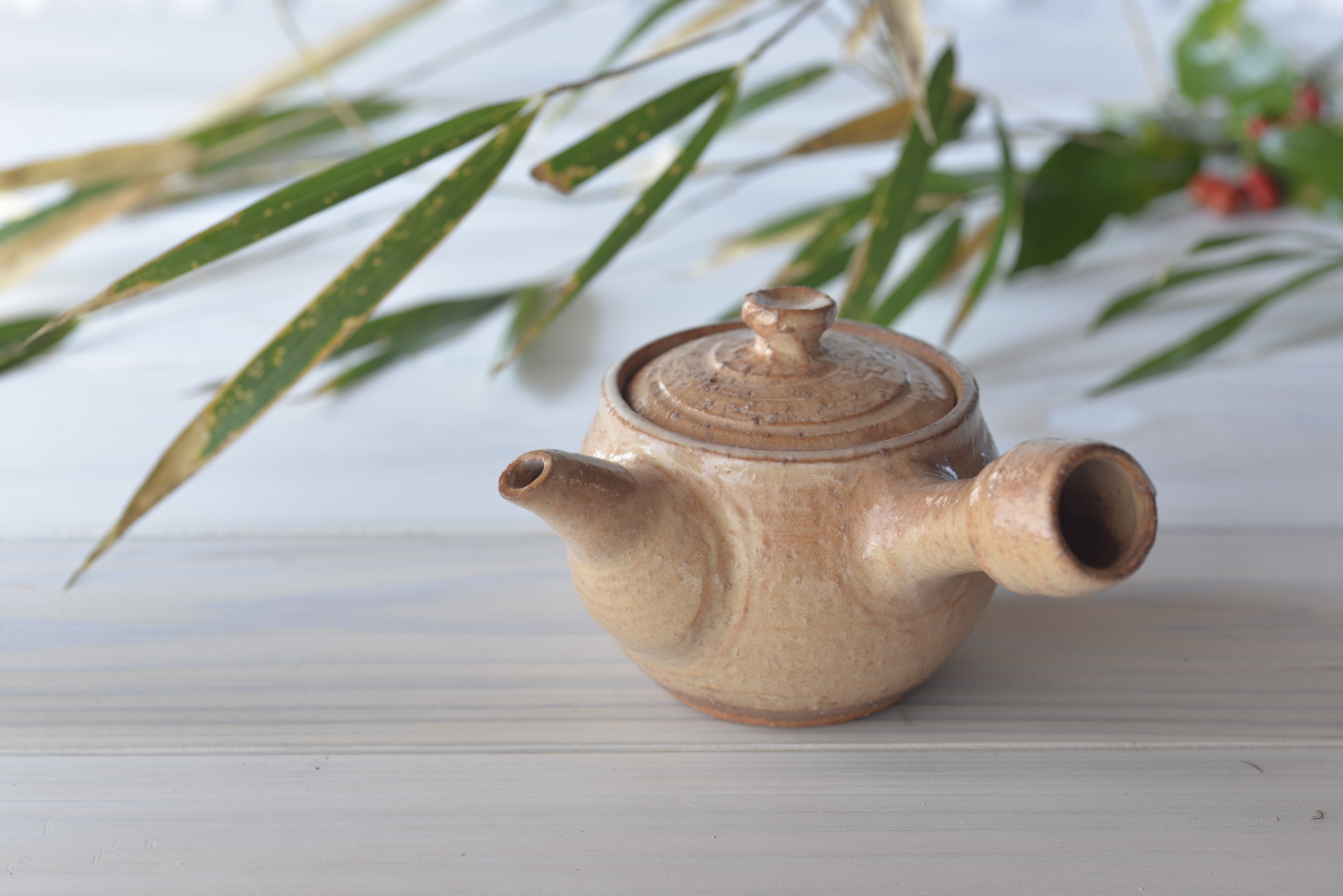 萩焼（登り窯)　御本手釉　急須
