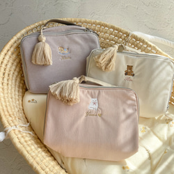 familiar おむつポーチ グレー刺繍 familiar おむつポーチ グレー刺繍 楽天市場】Hoppetta