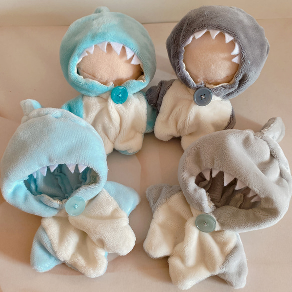 ぬい用 着ぐるみ 鮫 サメ 10～12cm 15～17cmサイズ向け ぬいぐるみ