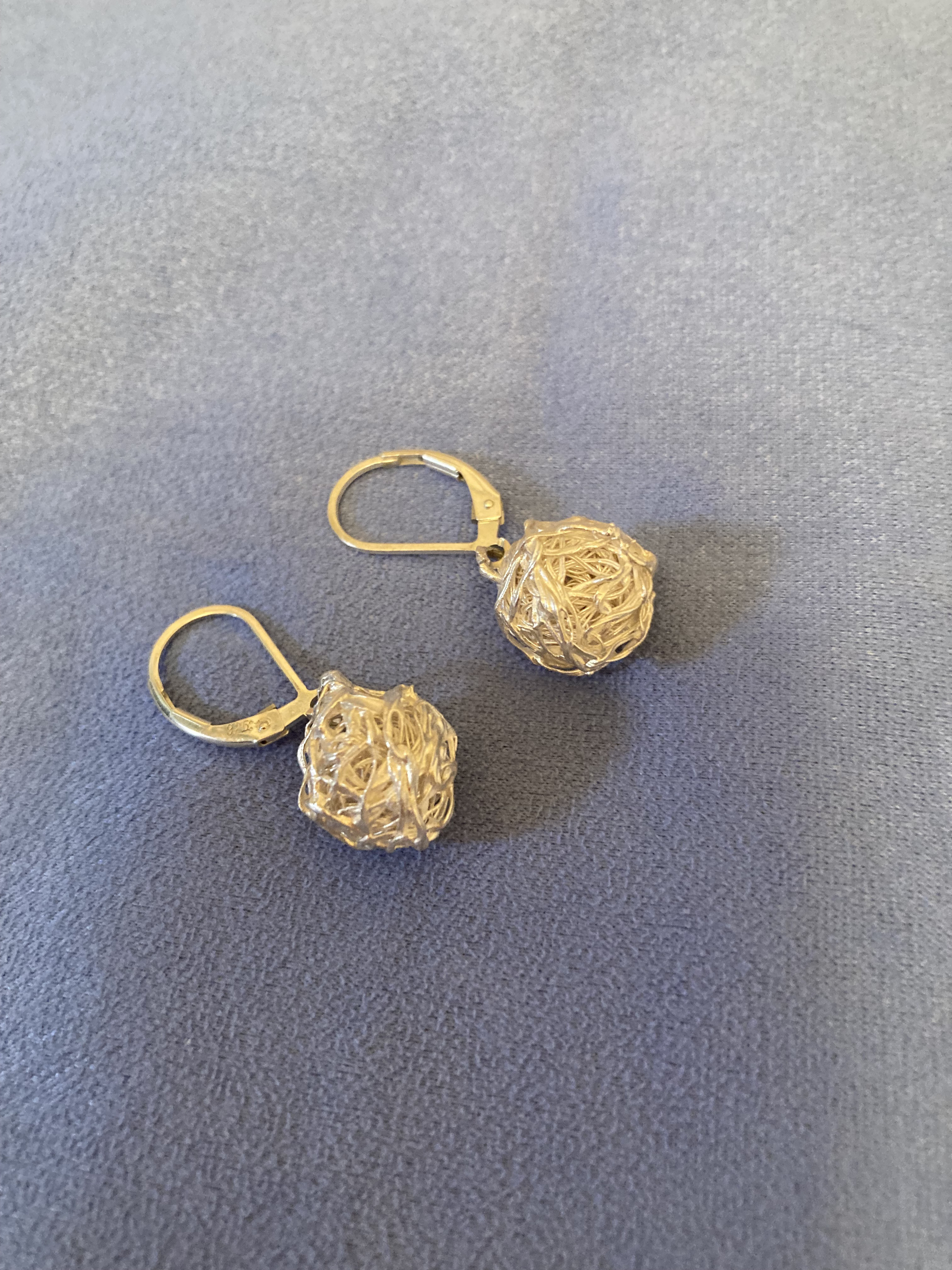 シルバーピアス sound