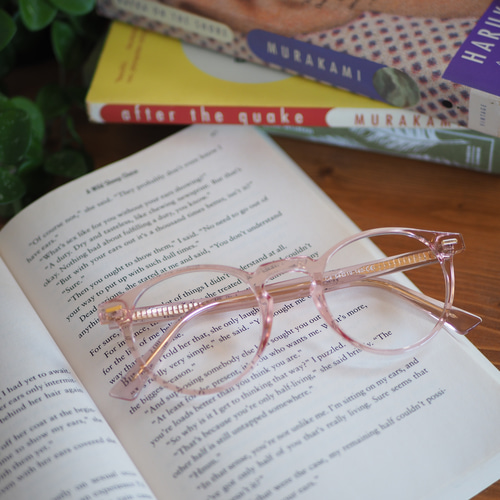 クリアラウンドメガネ ボストンラウンドメガネ サングラス クリア[品番：FNBW0000961