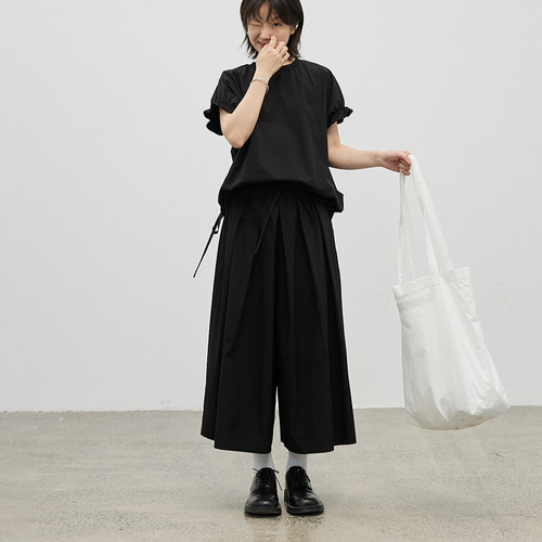黒 スカート風ワイドパンツ プリーツ入り 黒 スカート風ワイドパンツ プリーツ入り 楽天市場】タック