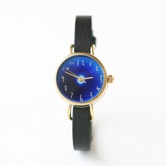 クルチュアン 溜塗 （ブルー） | シンプルなハンドメイド腕時計 ベルト