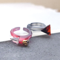ピアスがつけられるイヤーカフ〈P-cuffs〉ーダイヤカットー 10枚目の画像