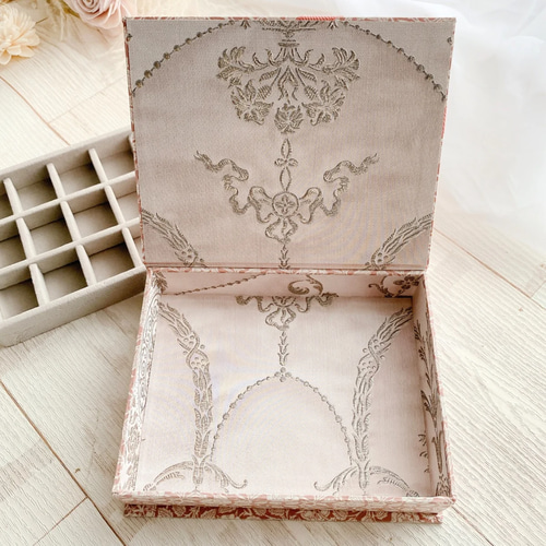 ジュエリーボックス おしゃれ 持ち運び 収納 ケース リバティ生地使用