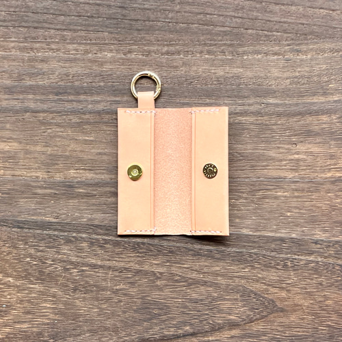 PECAKU 【本革】【手縫】キーホルダーミニウォレット シンプルで