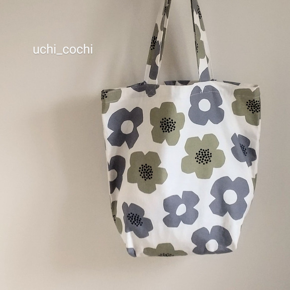 たためる♪ちょっと大きめ トートバッグ☆エコバッグ☆サブバッグ☆A4