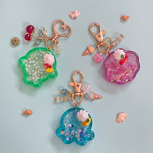 海の仲間たち メロンクリームソーダ風アザラシちゃん レジン