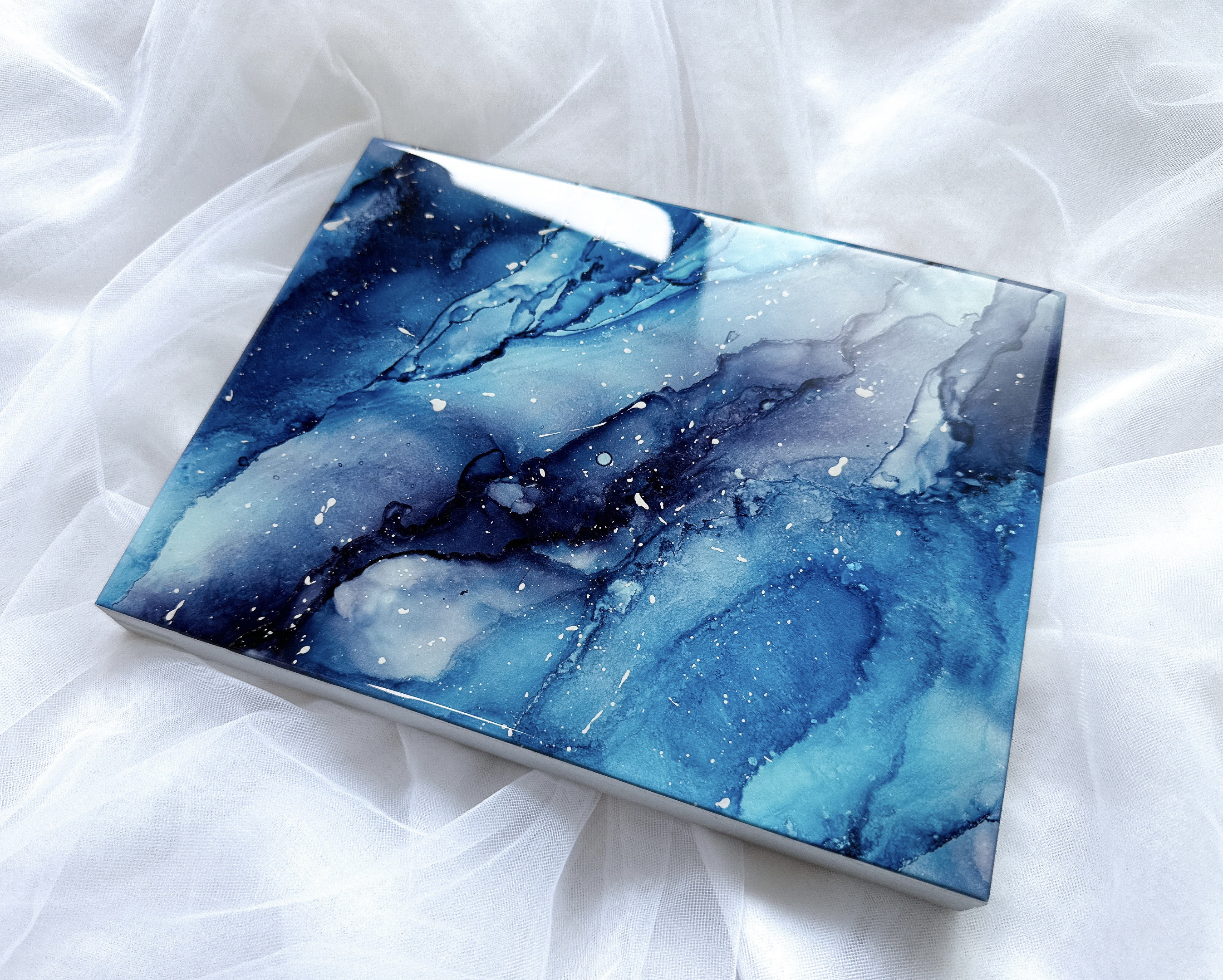 天の川✩星空/アルコールインクアートパネル