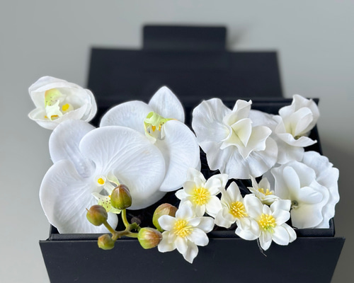 即納OK！！ヘッドパーツ 胡蝶蘭 スイートピー ミニフラワースプレー