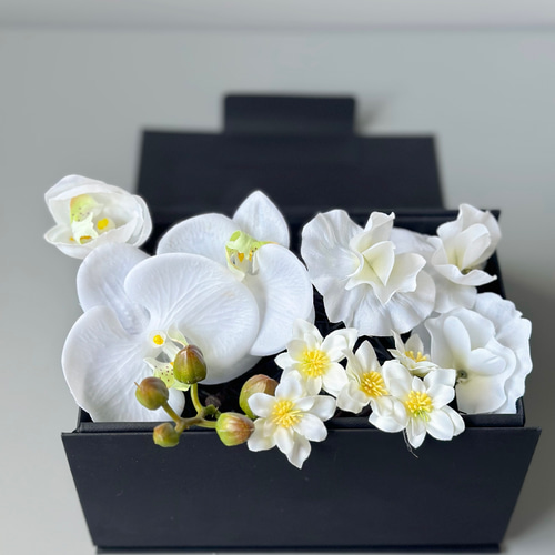 即納OK！！ヘッドパーツ 胡蝶蘭 スイートピー ミニフラワースプレー