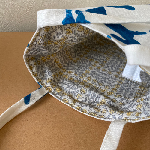 ミナペルホネン run run runで作ったミニトートバック トートバッグ