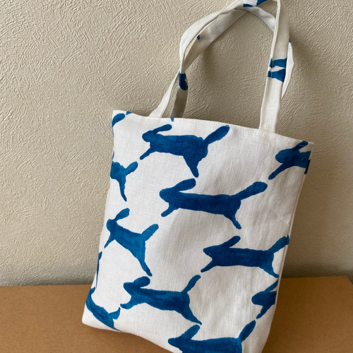 ミナペルホネン run run runで作ったミニトートバック トート