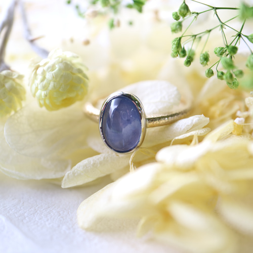 大粒のスターサファイア指輪 指輪・リング YUDA 通販 17986662｜Creema