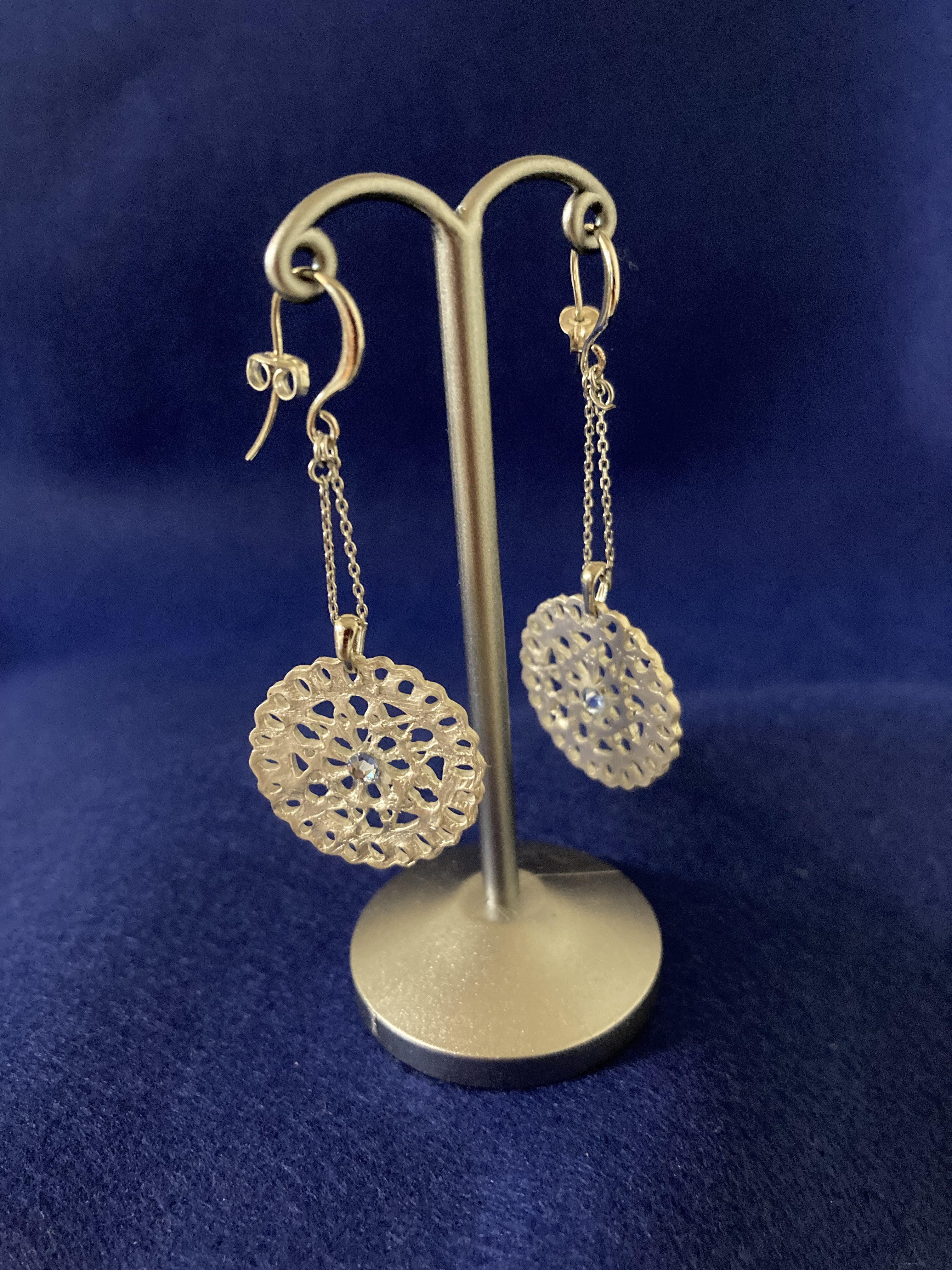 シルバーピアス　swing