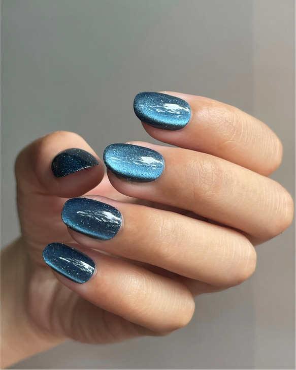 ネイビーマグネット♡ネイルチップ bcccf8c41af6732a4da07752fc087c