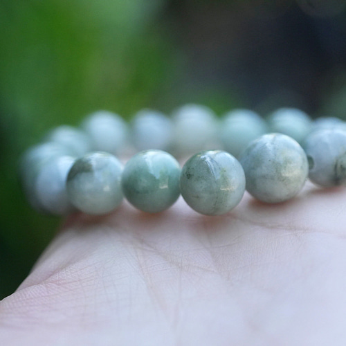 大粒☆ミャンマー産☆本翡翠☆ブレスレット1618 ブレスレット Funky