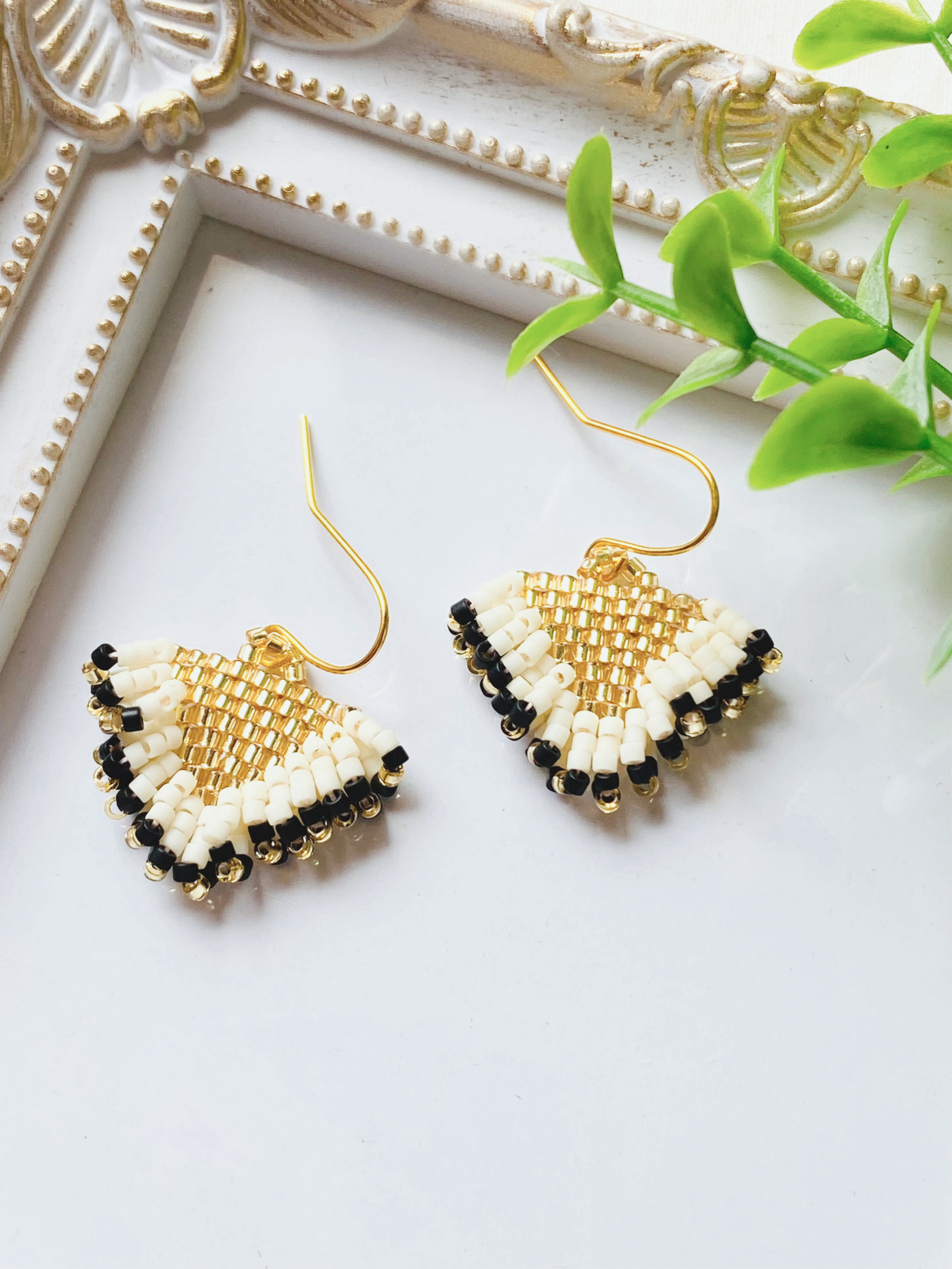 デリカビーズピアス　オルテガフリンジピアス【オルテガール】他