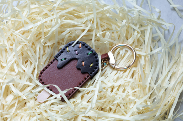 [冰糖] 美味皮革鑰匙圈、真皮掛件、包包掛件 第7張的照片