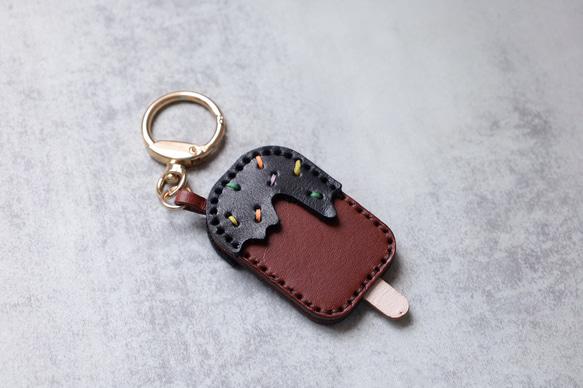 [冰糖] 美味皮革鑰匙圈、真皮掛件、包包掛件 第4張的照片