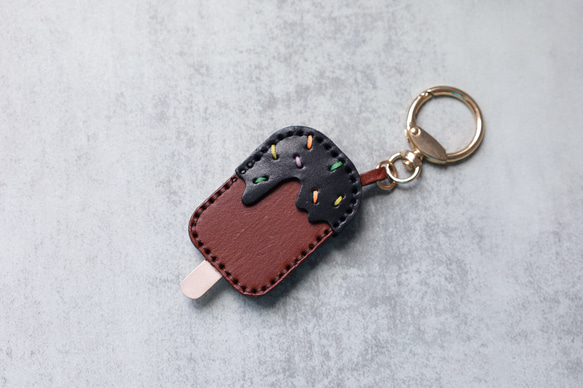 [冰糖] 美味皮革鑰匙圈、真皮掛件、包包掛件 第2張的照片