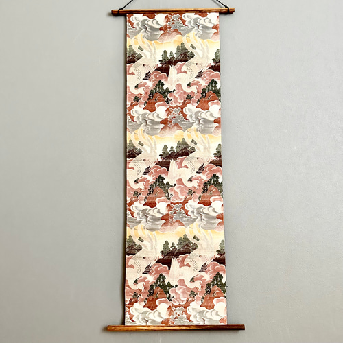 【(16)1550】198cm/タペストリー等/昭和初期の帯リメイク 16)1550】198cm/タペストリー等/昭和初期の帯リメイク