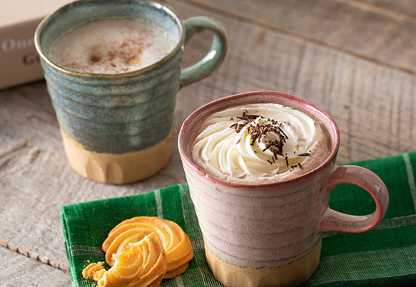 MIN-3003A 美濃窯変 ペアマグ 木箱入【日本製 美濃焼】（陶器 磁器