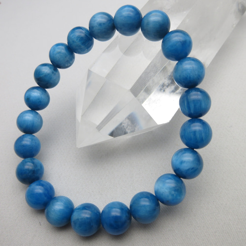 高品質】/【ブルーアパタイトブレスレット】/内周size(約16cm)/玉size 
