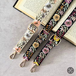 印度刺繡絲帶智慧型手機肩帶肩帶成人彩色 第1張的照片
