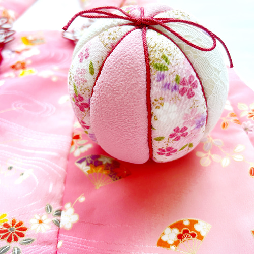 可愛い手毬5つセット　中サイズ　七五三　ひな祭り　撮影小物 可愛い手毬5つセット 中サイズ 七五三 ひな祭り 撮影小物