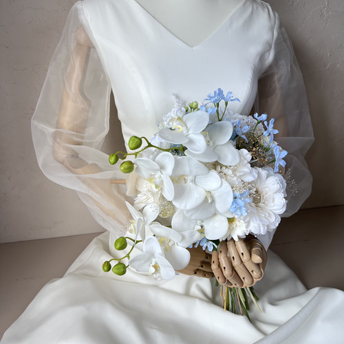 胡蝶蘭 ブルー アーティシャルフラワー プリザーブドフラワー