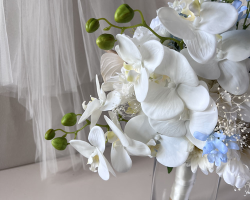 胡蝶蘭 ブルー アーティシャルフラワー プリザーブドフラワー