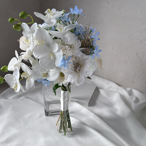 胡蝶蘭 ブルー アーティシャルフラワー プリザーブドフラワー